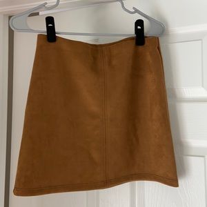 Tan Suede Skirt